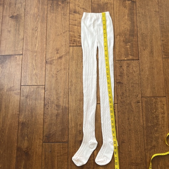 NWOT Janie and Jack Girl Petal Pink Cable Knit Tight - Picture 4 of 9